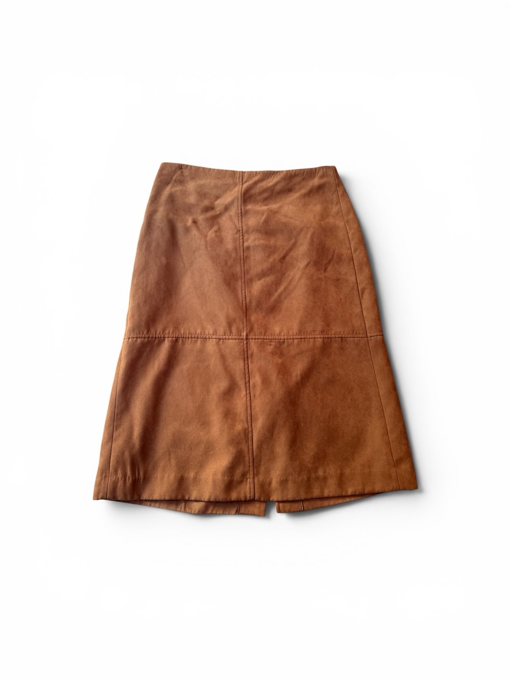 J. Crew Chestnut Brown Suede A-Line Skirt